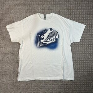 Gildan Minnesota Timberwolves 2024 Playoffs AWOOO Graphic T-Shirt Mens XL White